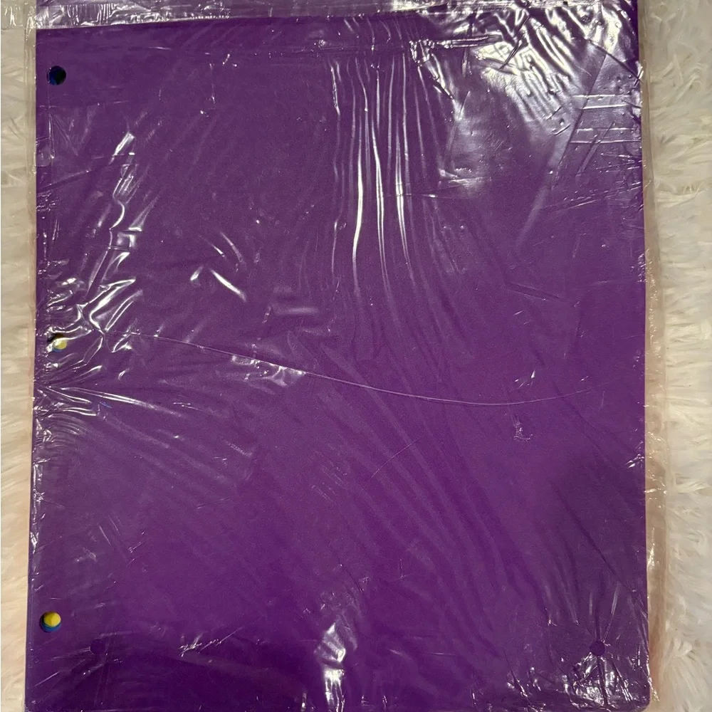 Heavy Duty 3-Hole Punched Folders - Assorted colors. Great for back to school